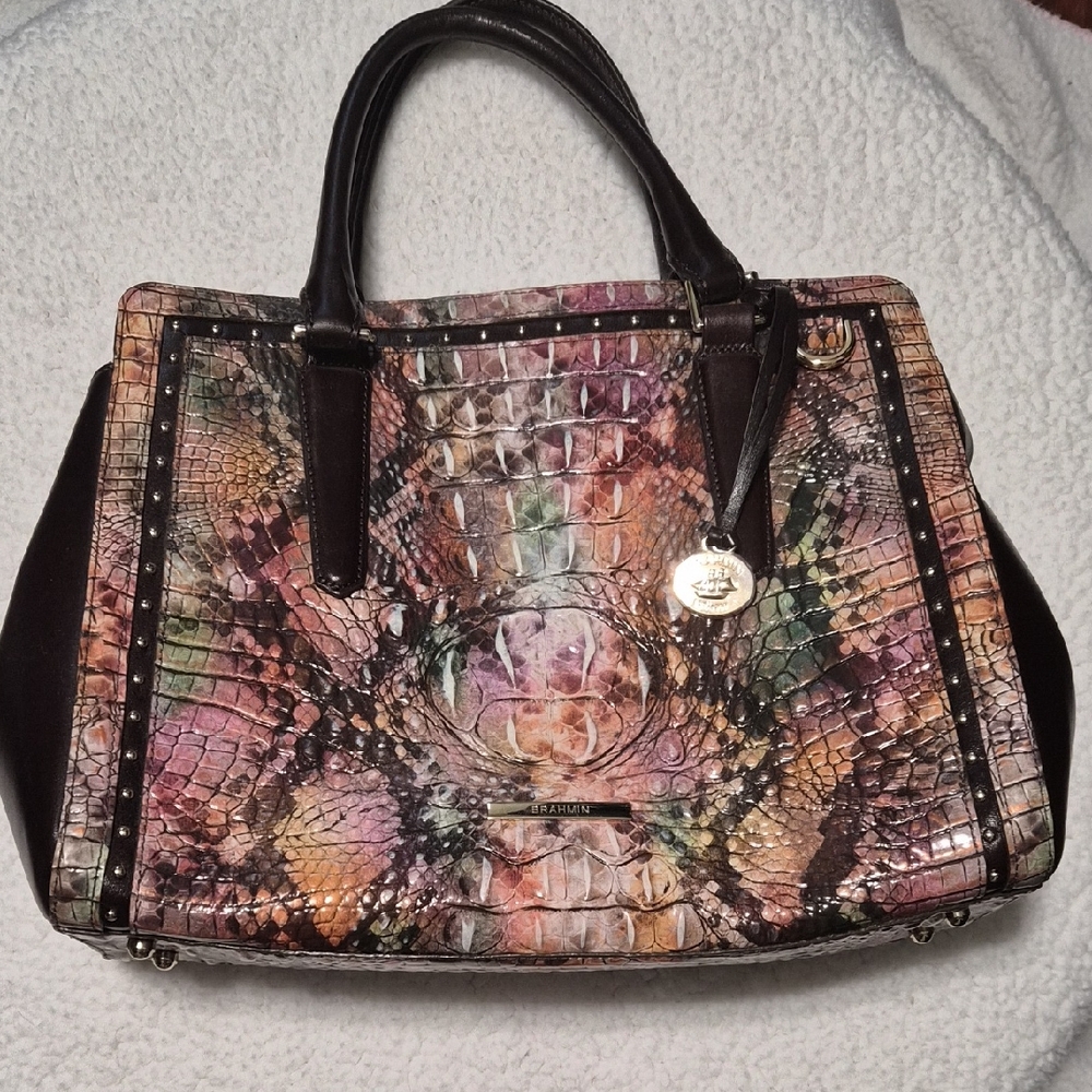 Brahmin Multicolor Crocodile-Embossed Women's Bag